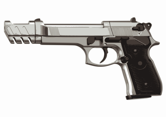 Extra Special Silver 9 MM Pistol