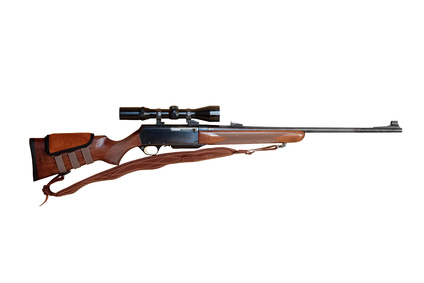 Hunting rifle with scope
