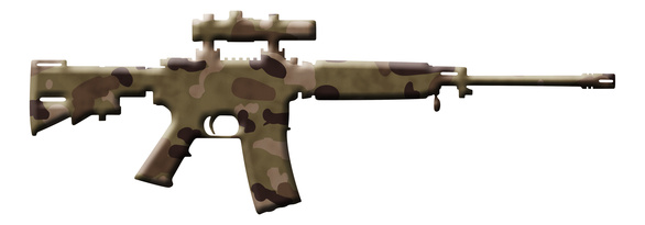 Camouflage Rifle