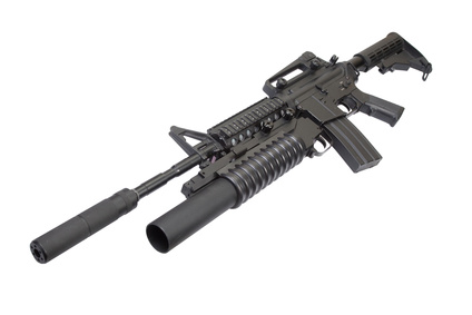 M4 carbine with silencer