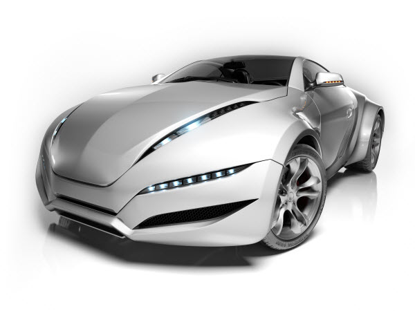 White Sports Car
